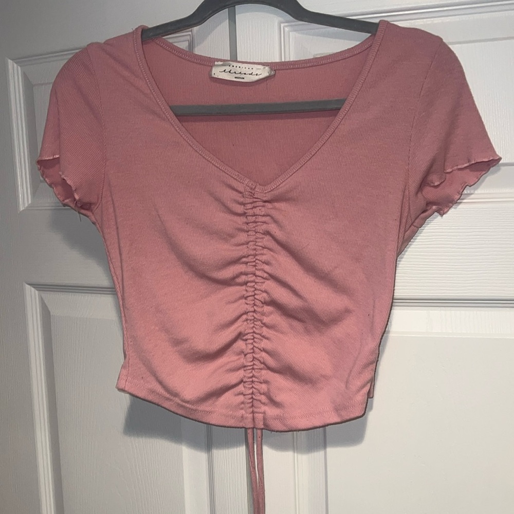 American Thread pink crop top. Size medium. Lightly used.